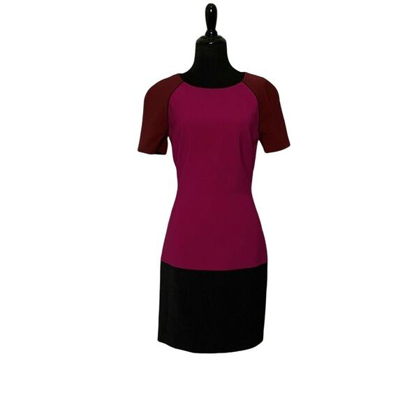 Jonathan Simkhai Purple Black Color Block Cocktail Dress 2 - Picture 3 of 16